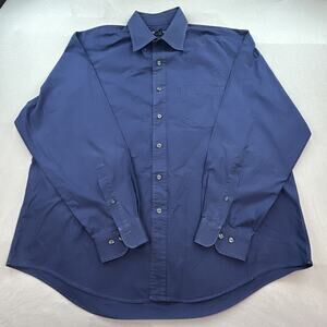 Brooks Brothers Shirt Mens XL B&T Blue Mini Check Chest Pocket Oxford Academia